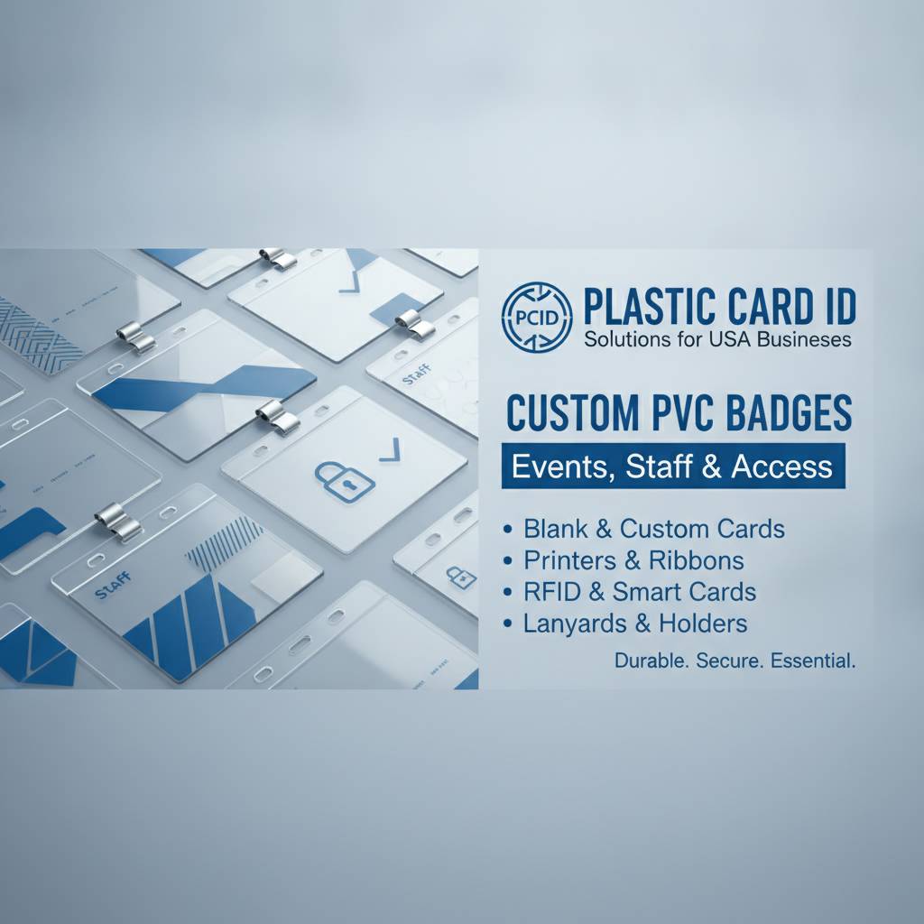 PVC ID Badges for Staff Identification and Access Management